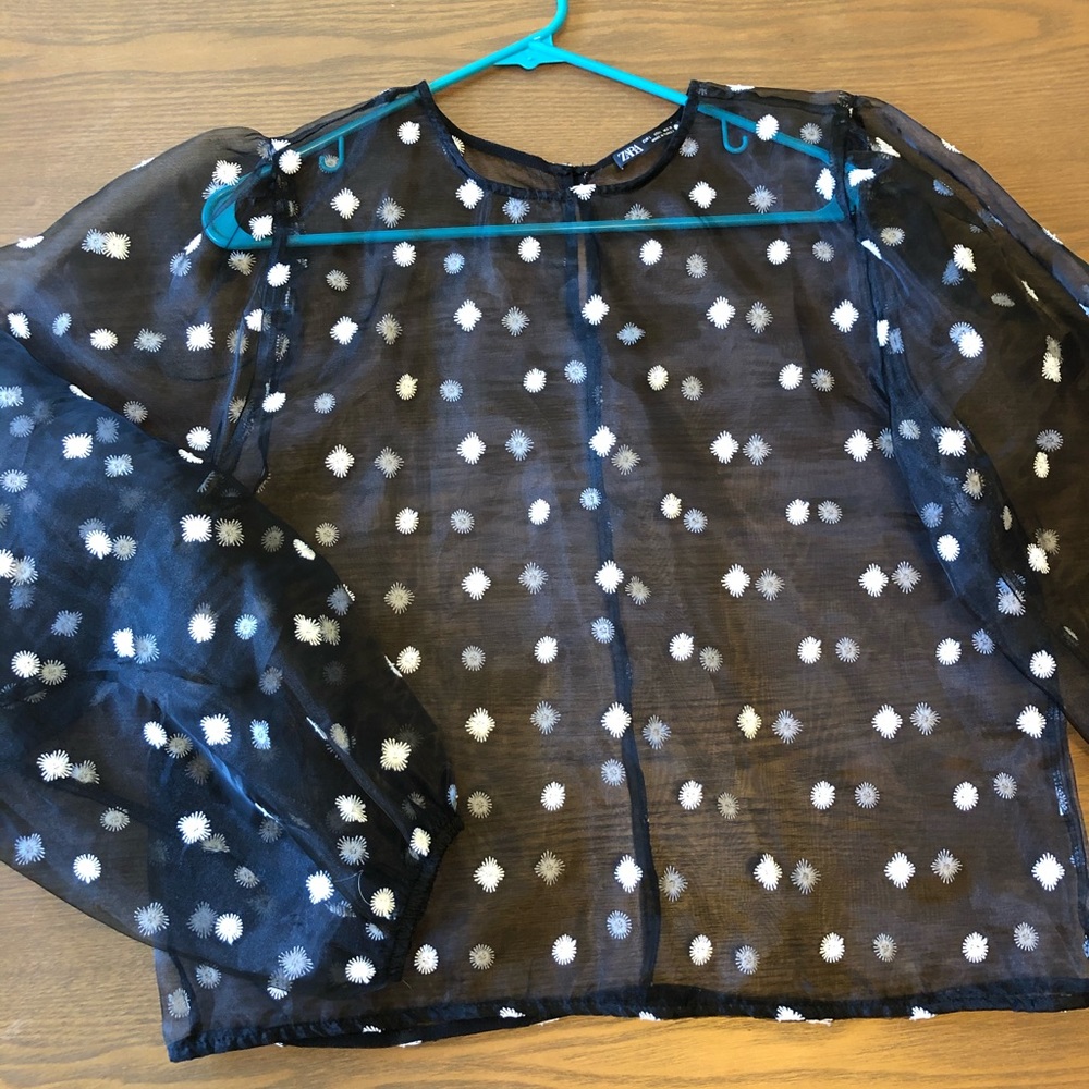 Zara Mesh Blouse